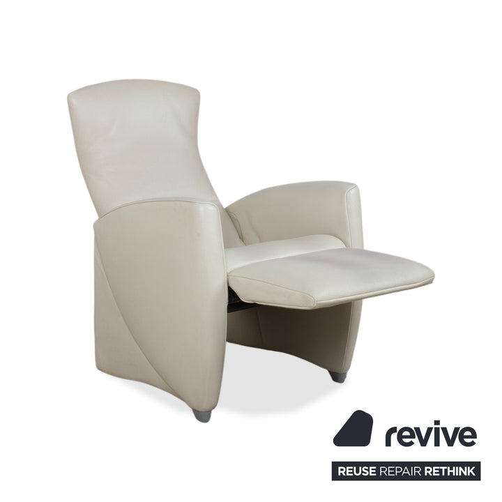 Jori Sessel Vinci Leder Sessel Creme Beige manuelle Funktion Relaxfunktion