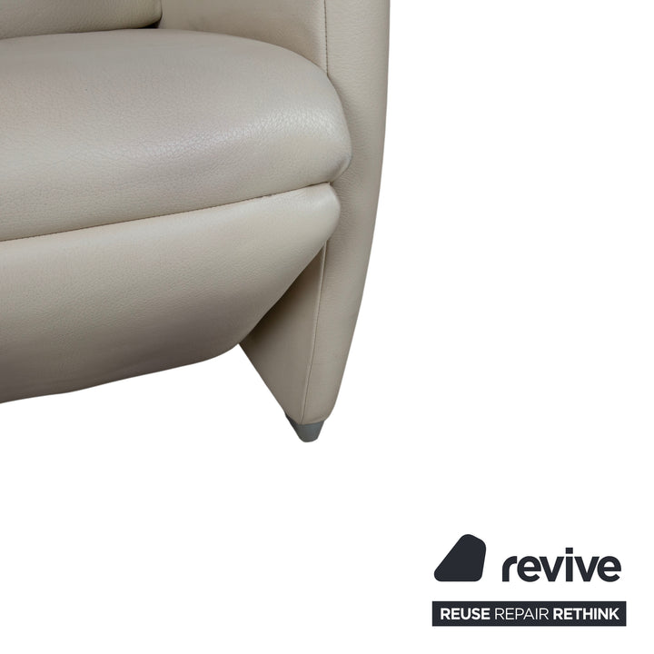 Jori Armchair Vinci Leather Armchair Cream Beige Manual Function Reclining Function