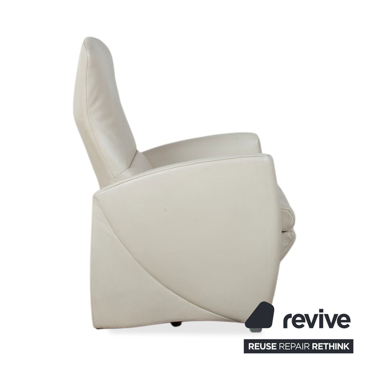 Jori Armchair Vinci Leather Armchair Cream Beige Manual Function Reclining Function