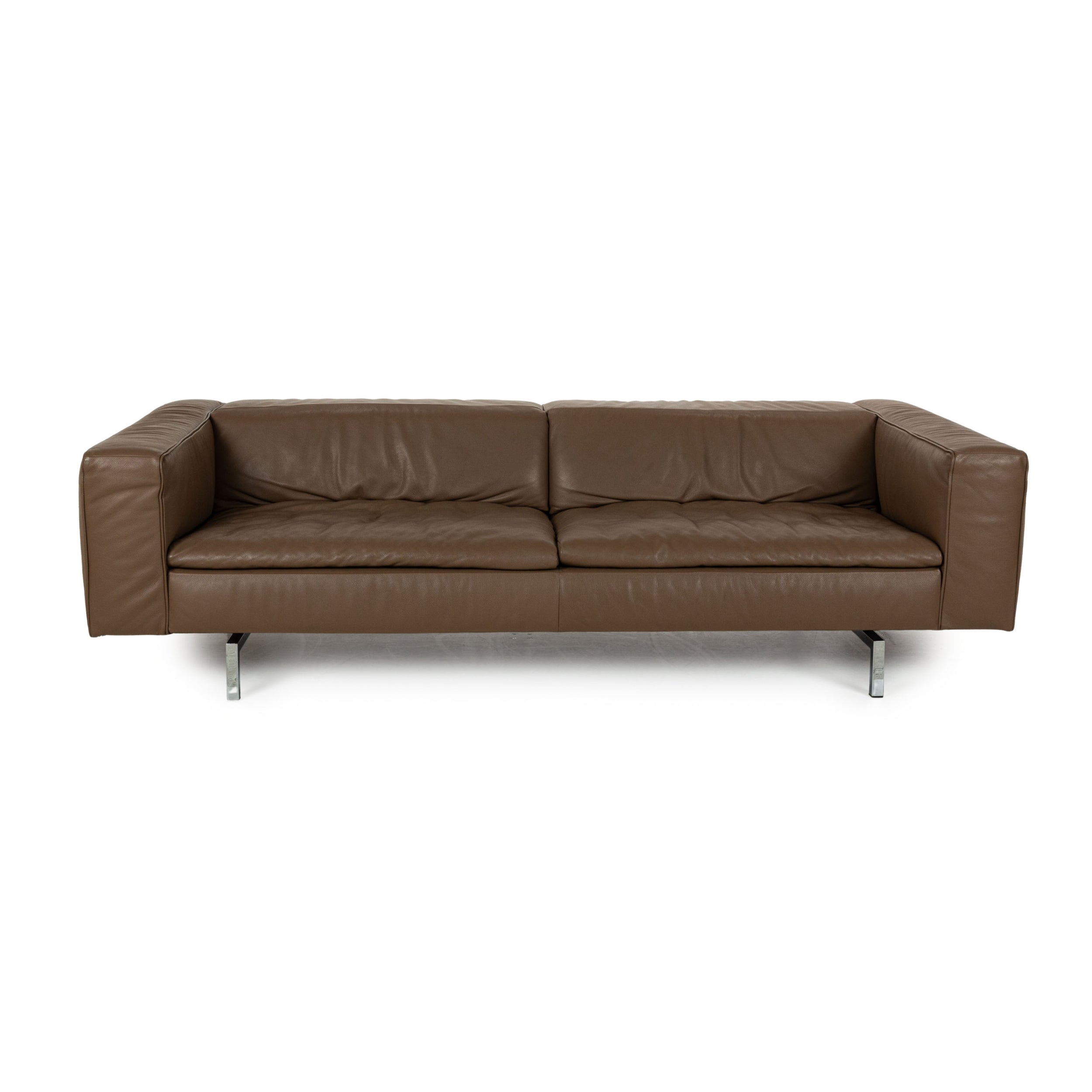 Jori Shiva Leder Viersitzer Braun manuelle Funktion Sofa Couch