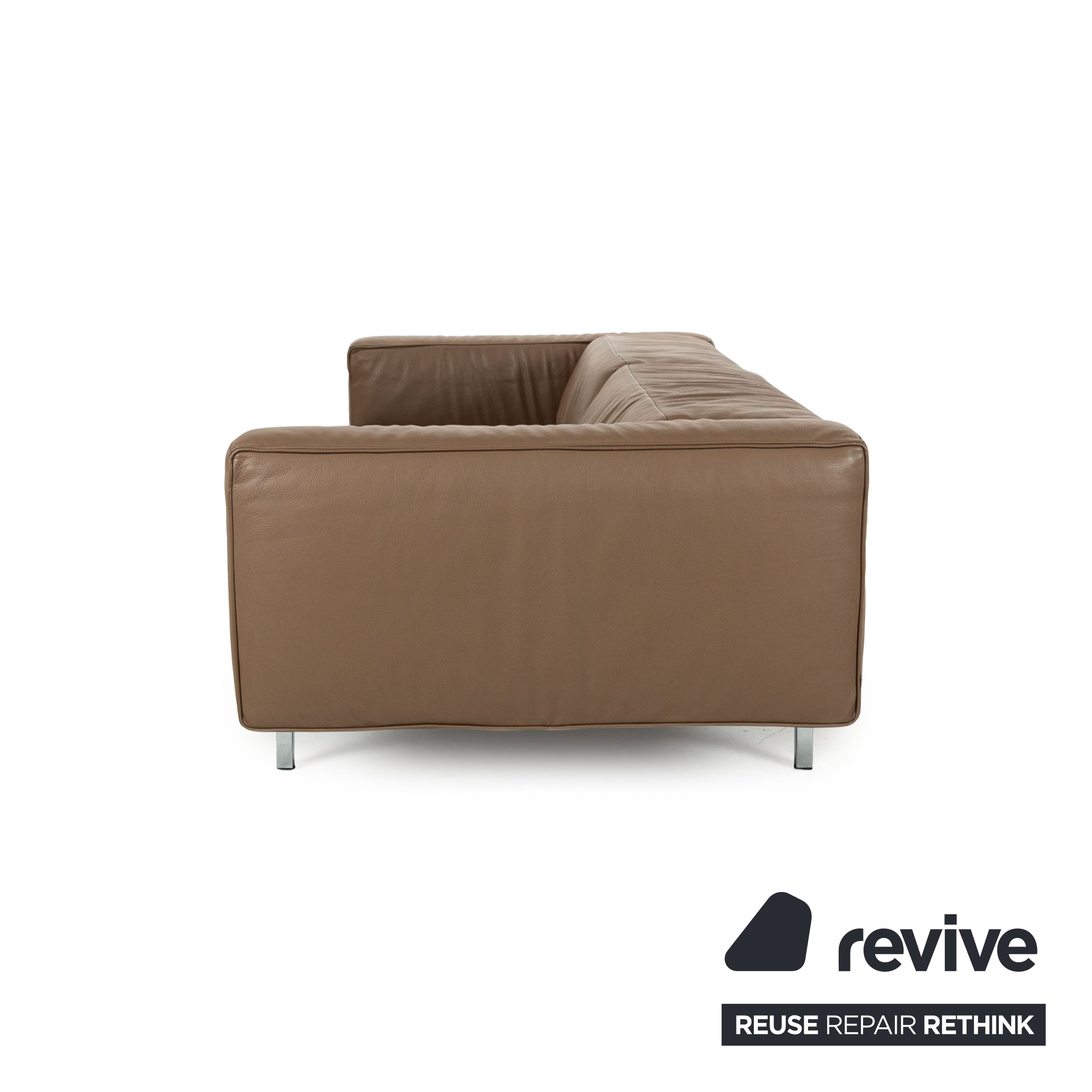 Jori Shiva Leder Viersitzer Braun manuelle Funktion Sofa Couch