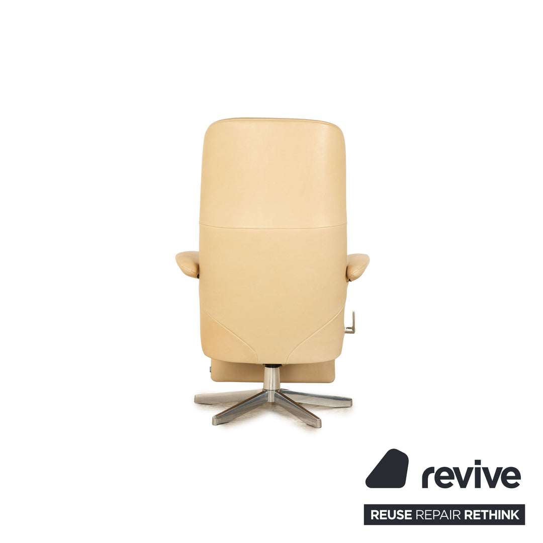 Jori Symphony Leather Armchair Cream Manual Function