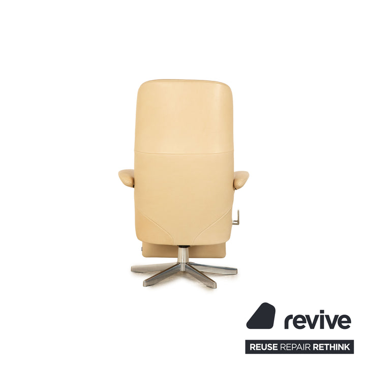 Jori Symphony Leather Armchair Cream Manual Function