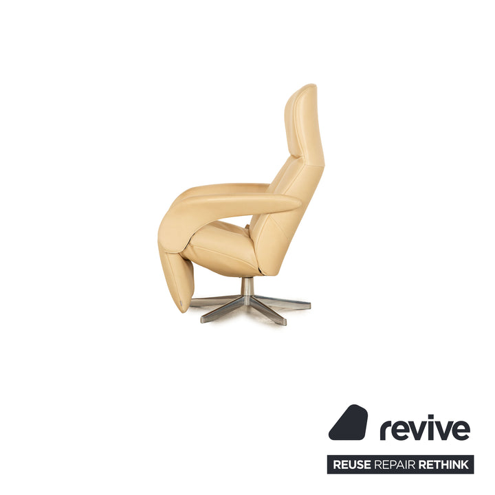 Jori Symphony Leather Armchair Cream Manual Function