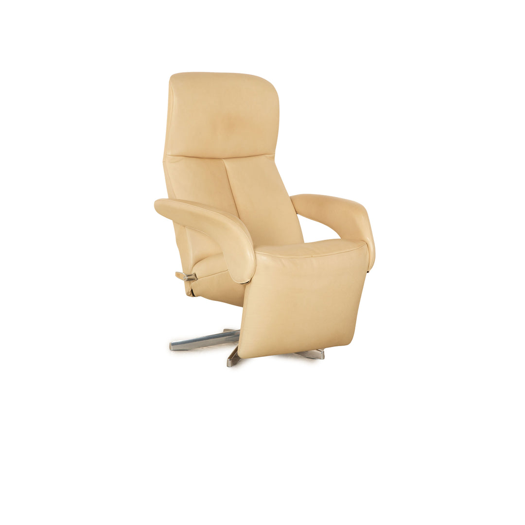 Jori Symphony Leather Armchair Cream Manual Function