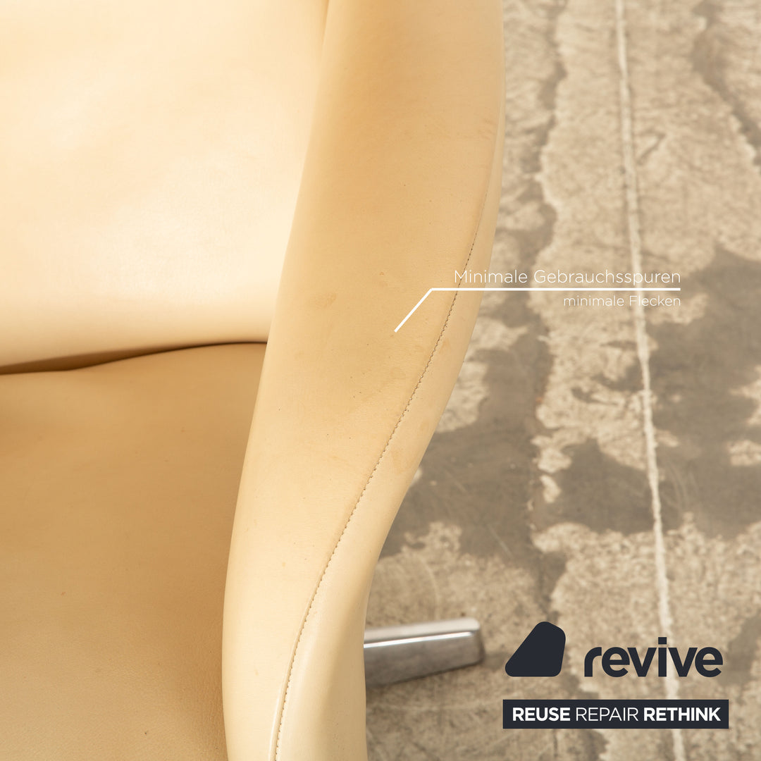 Jori Symphony Leather Armchair Cream Manual Function