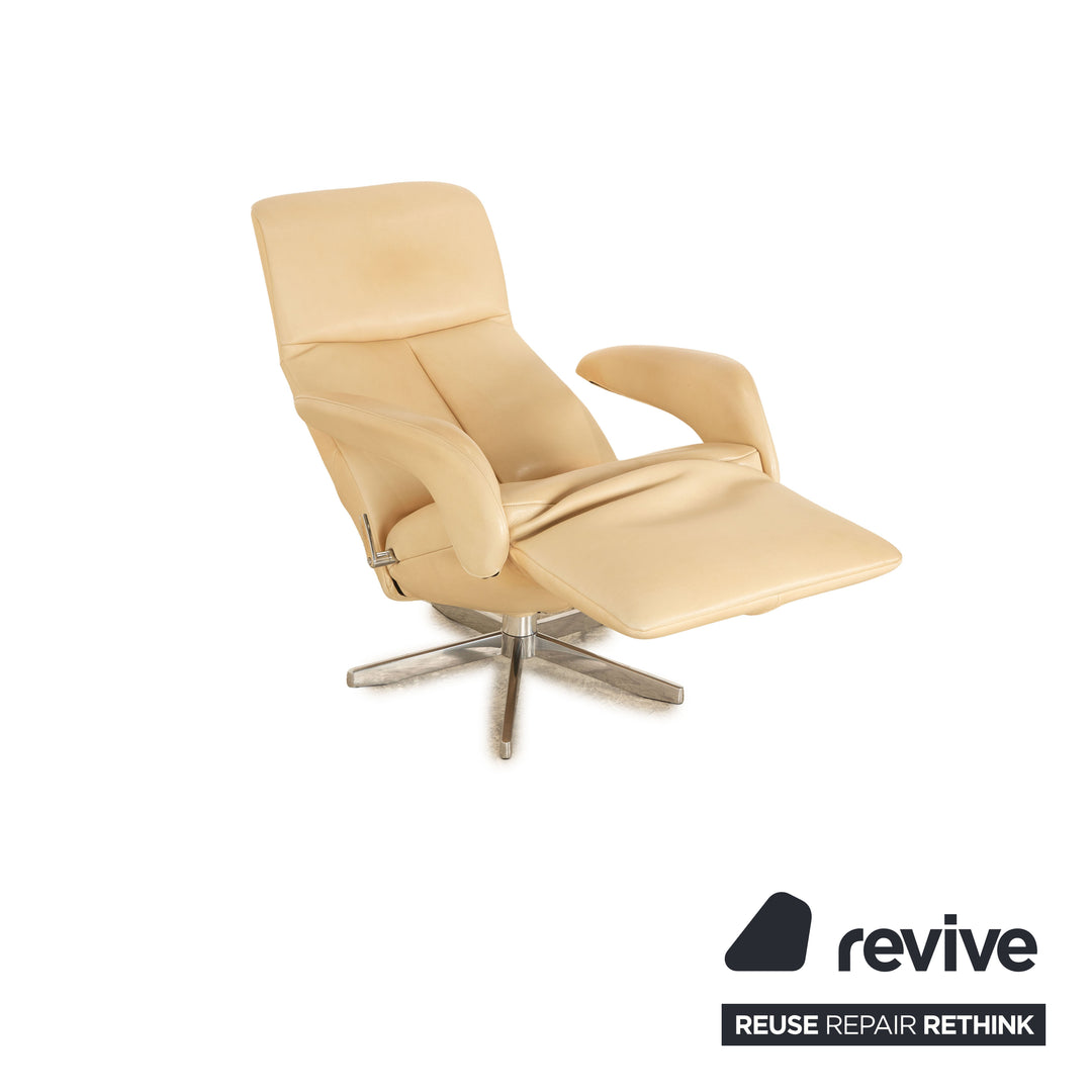 Jori Symphony Leather Armchair Cream Manual Function