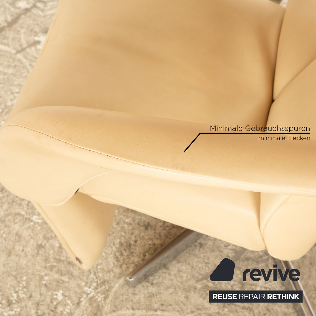 Jori Symphony Leather Armchair Cream Manual Function