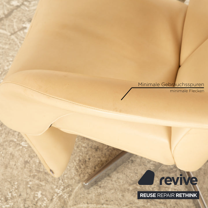 Jori Symphony Leather Armchair Cream Manual Function