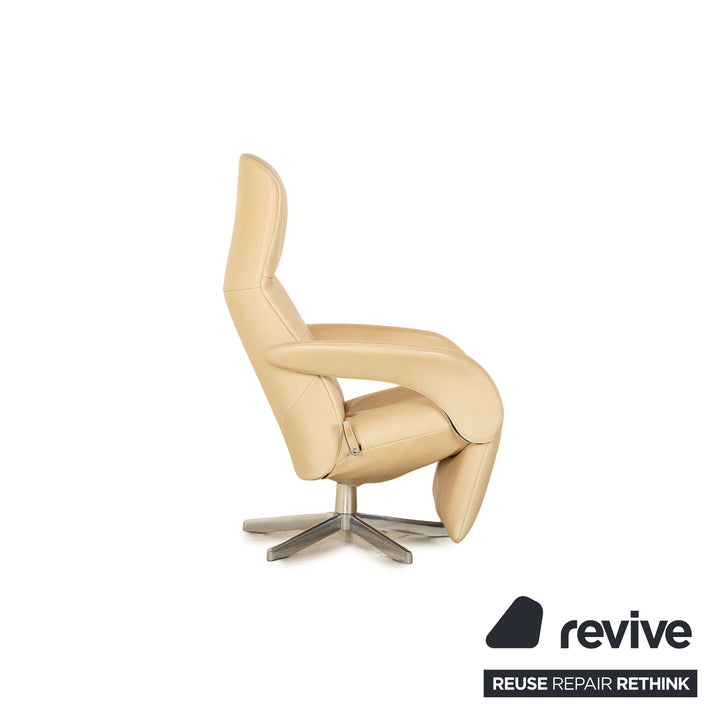 Jori Symphony Leather Armchair Cream Manual Function