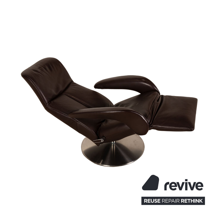 Jori  Symphony Leder Sessel Dunkelbraun Funktion Relaxfunktion