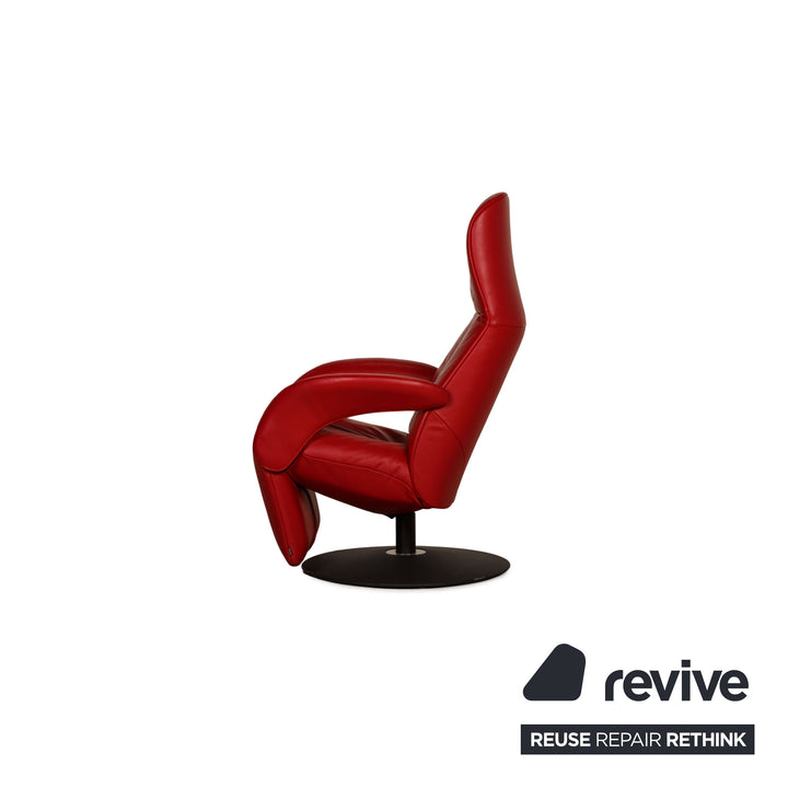 Jori Symphony Leder Sessel Garnitur Rot Funktion Relaxfunktion