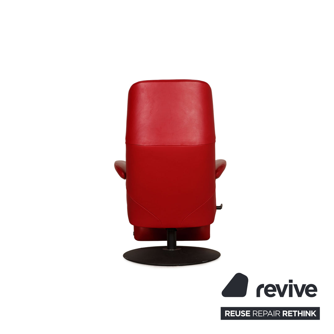 Jori Symphony Leder Sessel Garnitur Rot Funktion Relaxfunktion