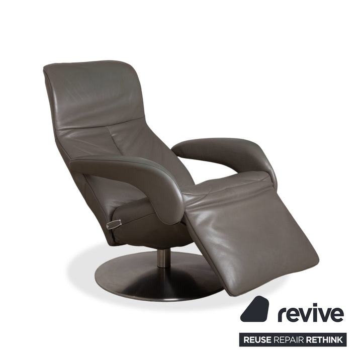 Jori Symphony JR-7960 Leder Sessel Grau Taupe manuelle Funktion Relaxfunktion
