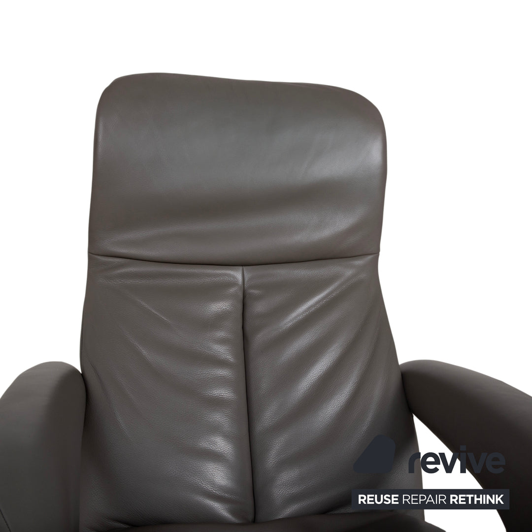 Jori Symphony JR-7960 Leder Sessel Grau Taupe manuelle Funktion Relaxfunktion