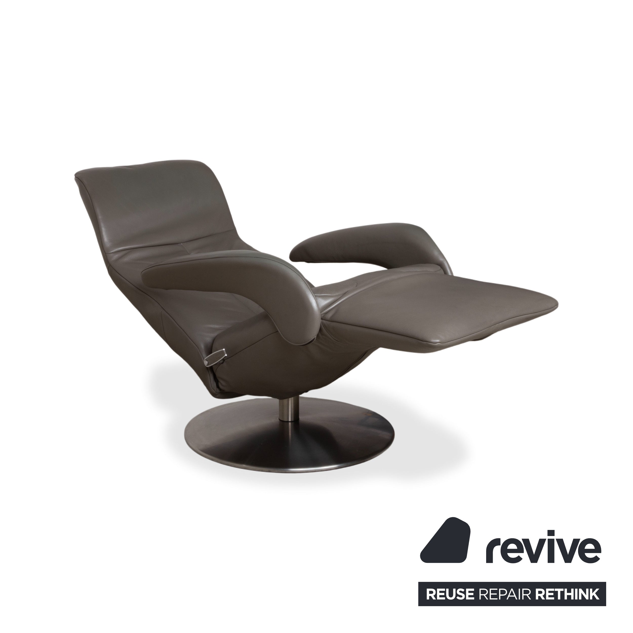Jori Symphony JR-7960 Leder Sessel Grau Taupe manuelle Funktion Relaxfunktion