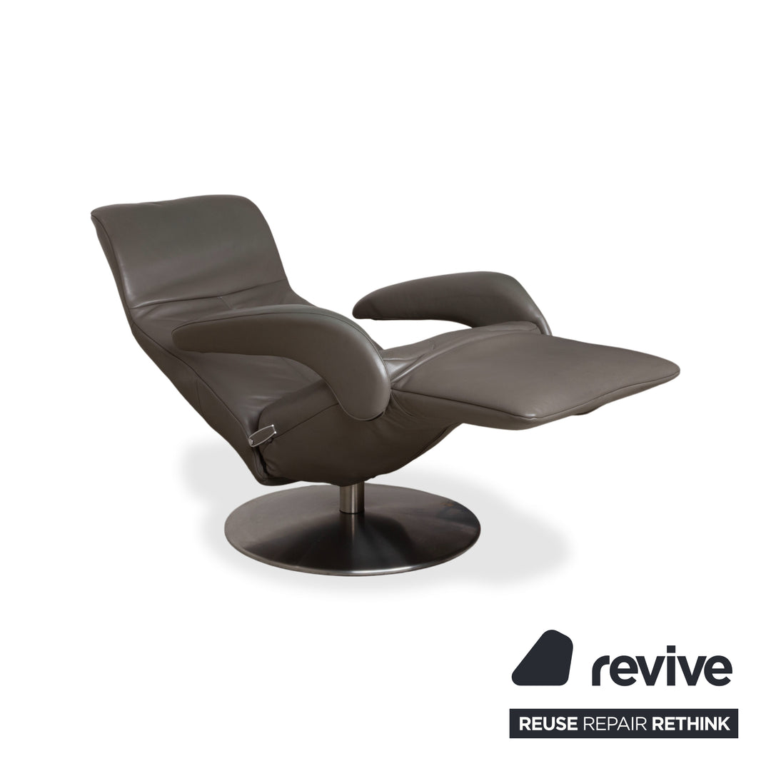 Jori Symphony JR-7960 Leder Sessel Grau Taupe manuelle Funktion Relaxfunktion