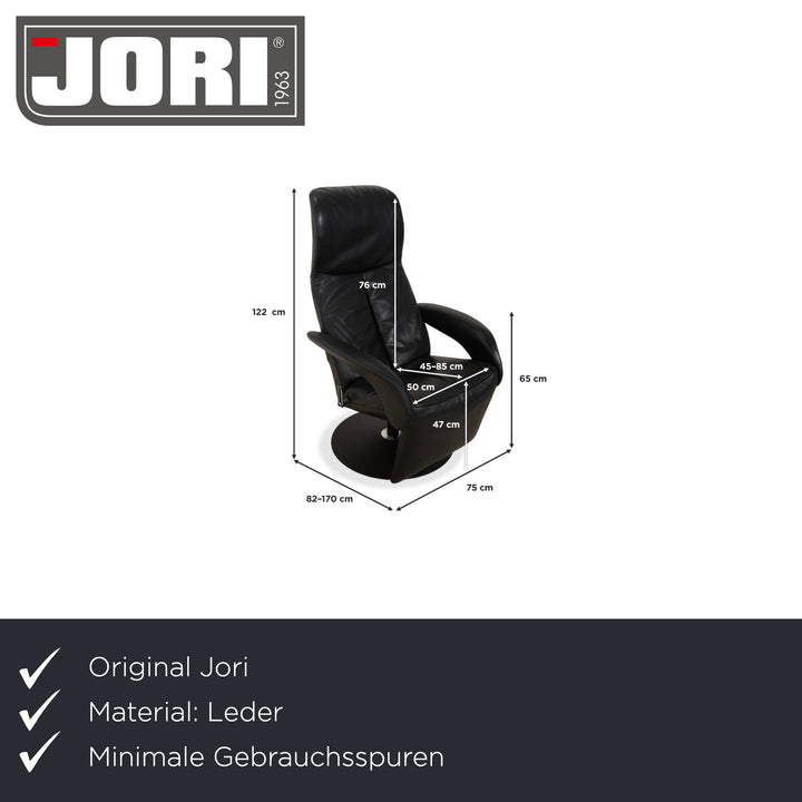 Jori Symphony Mono-Move Maxi Leder Relax Sessel Schwarz manuelle Funktion