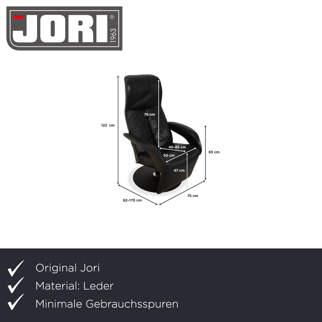 Jori Symphony Mono-Move Maxi Leder Relax Sessel Schwarz manuelle Funktion