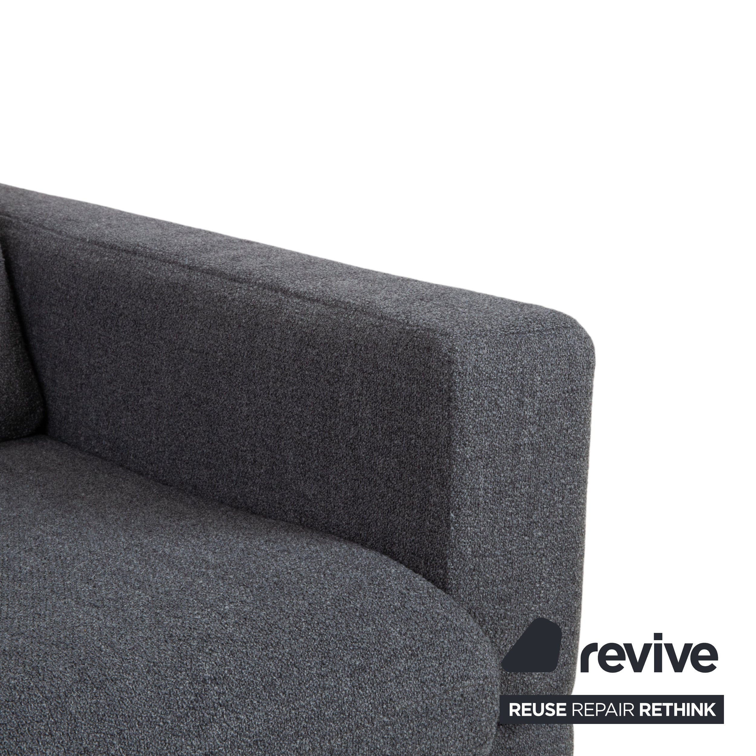 Jori Tigra Stoff Zweisitzer Grau manuelle Funktion Sofa Couch