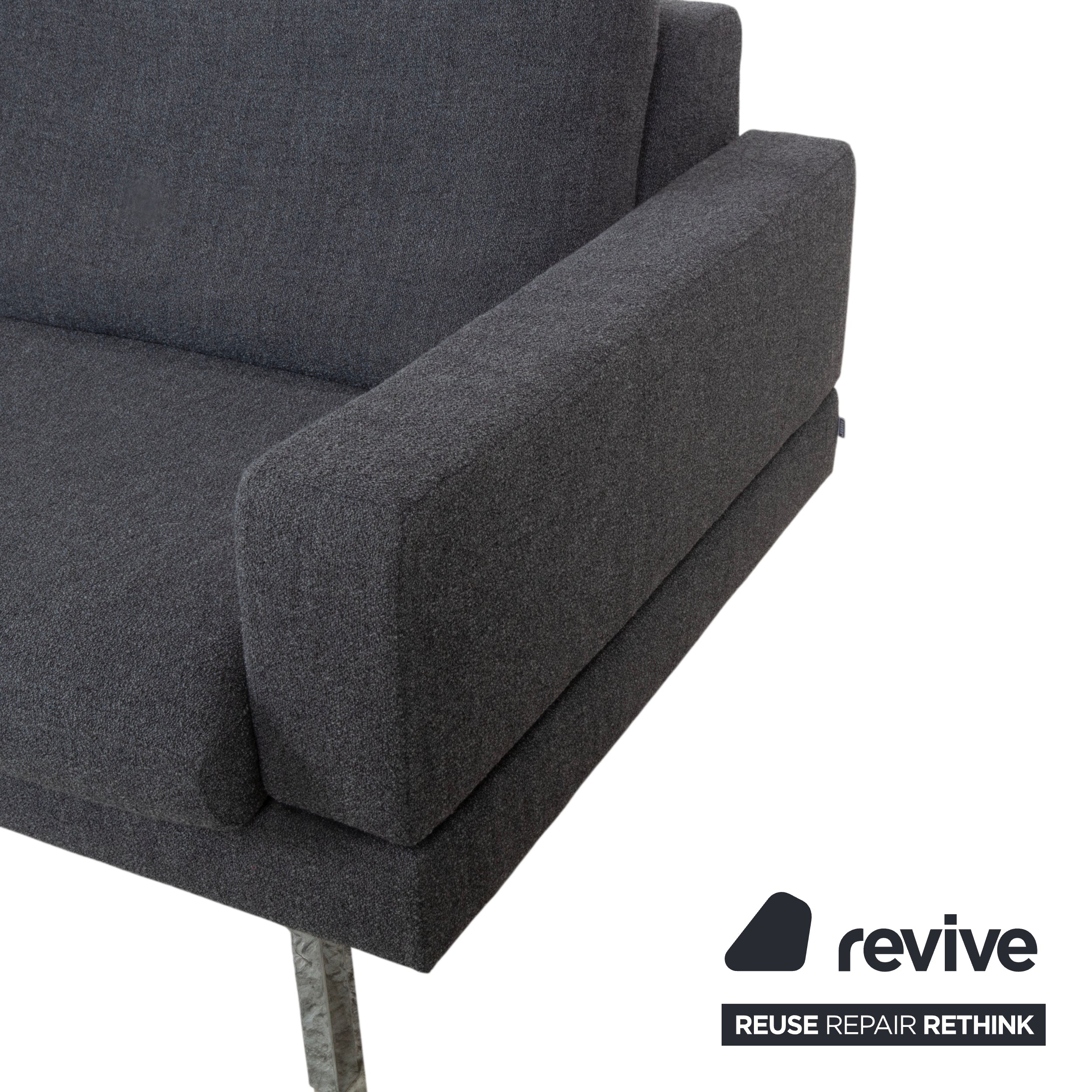Jori Tigra Stoff Zweisitzer Grau manuelle Funktion Sofa Couch