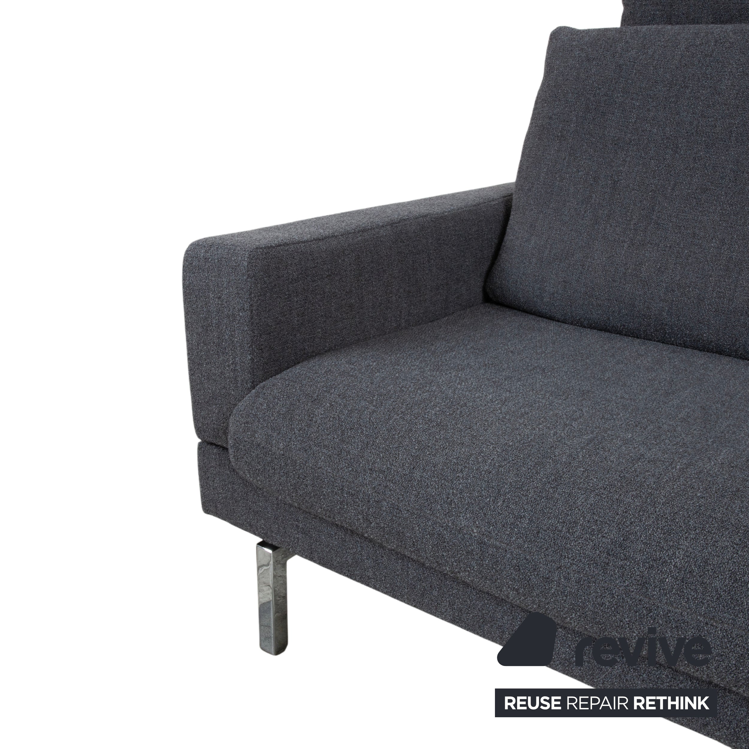 Jori Tigra Stoff Zweisitzer Grau manuelle Funktion Sofa Couch