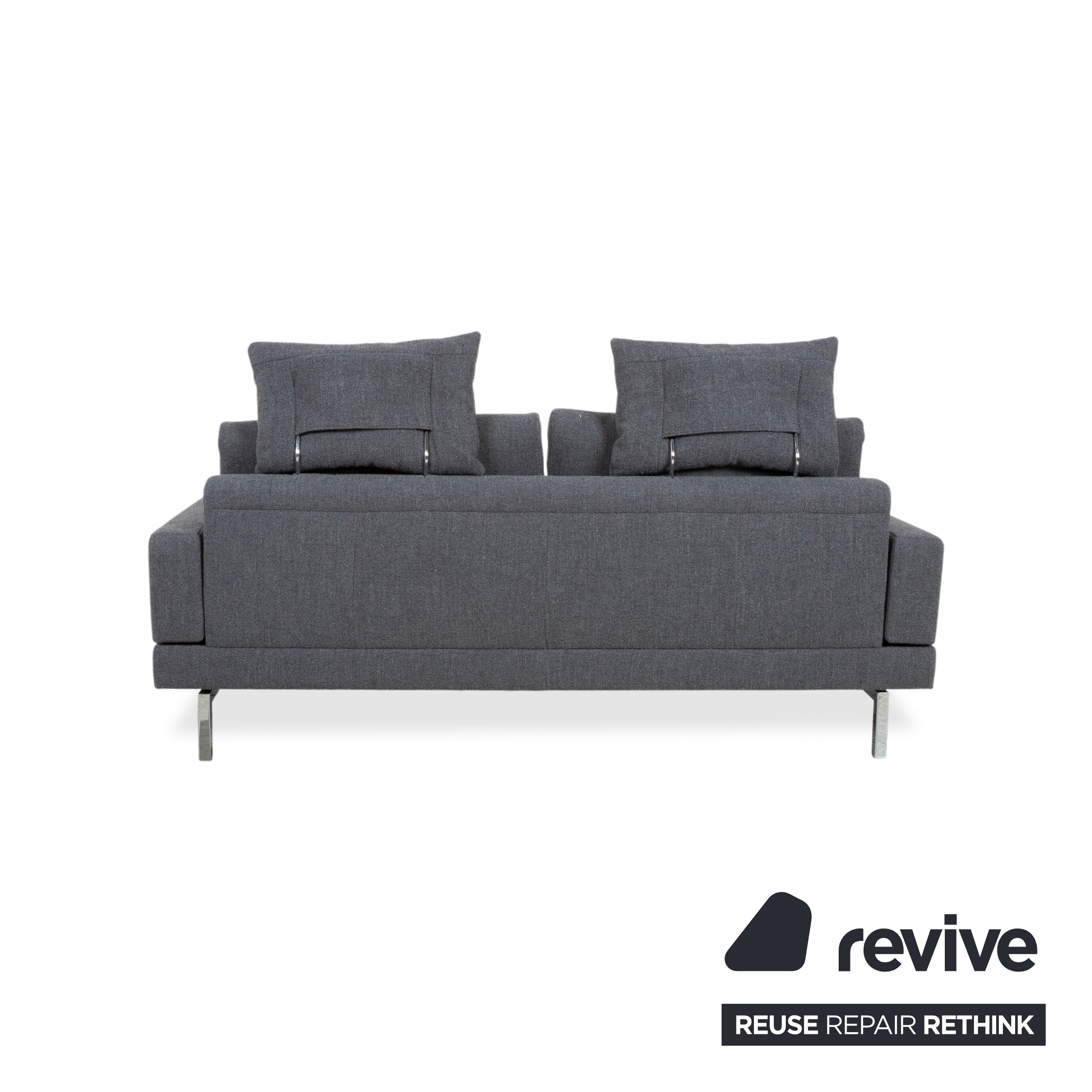 Jori Tigra Stoff Zweisitzer Grau manuelle Funktion Sofa Couch