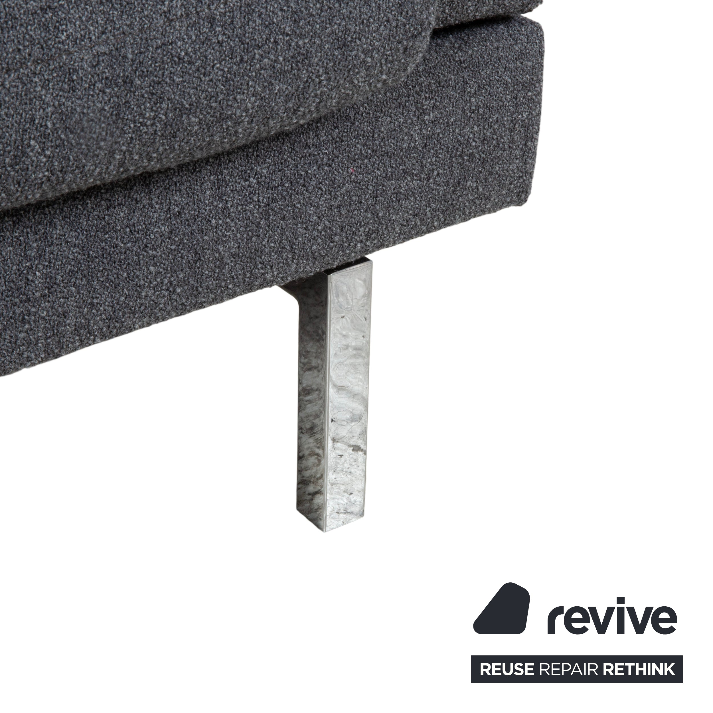 Jori Tigra Stoff Zweisitzer Grau manuelle Funktion Sofa Couch