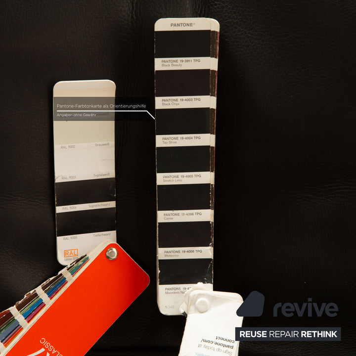 Jori Yoga Leather Armchair Black Manual Function