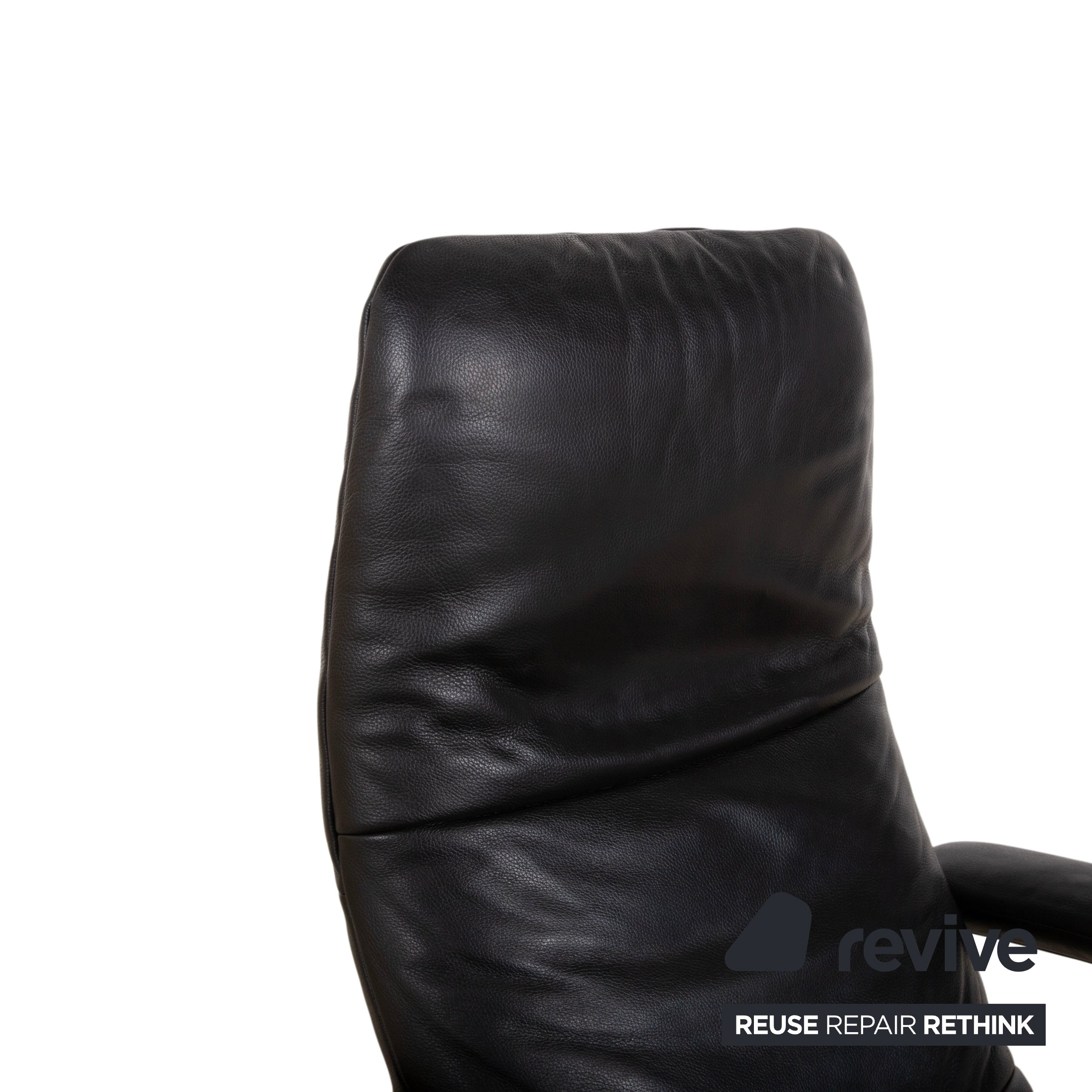 Jori Yoga Leder Sessel Schwarz manuelle Funktion