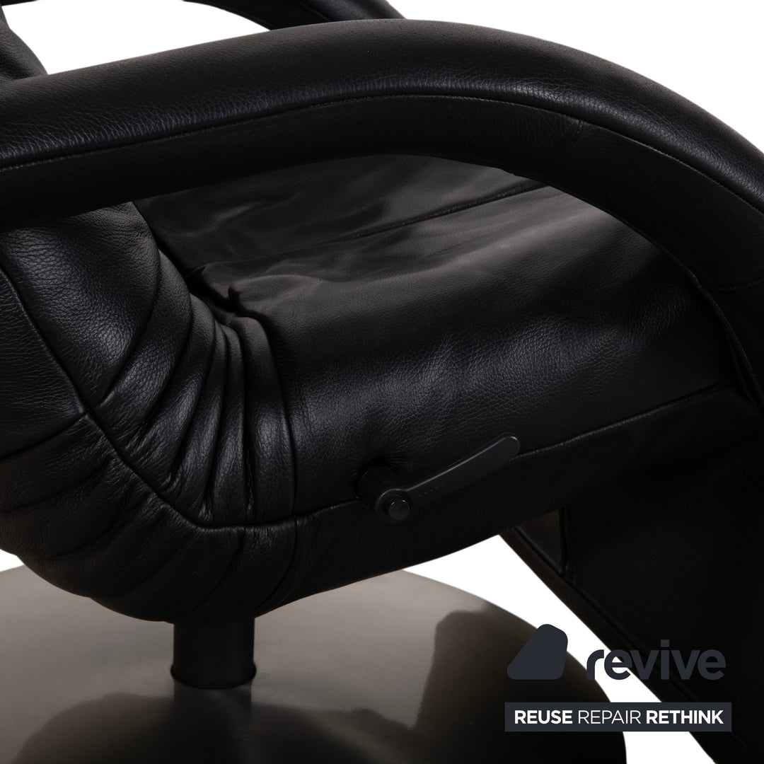Jori Yoga Leder Sessel Schwarz manuelle Funktion