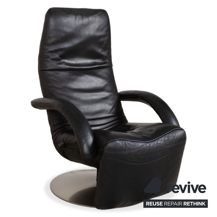 Jori Yoga Leder Sessel Schwarz manuelle Funktion