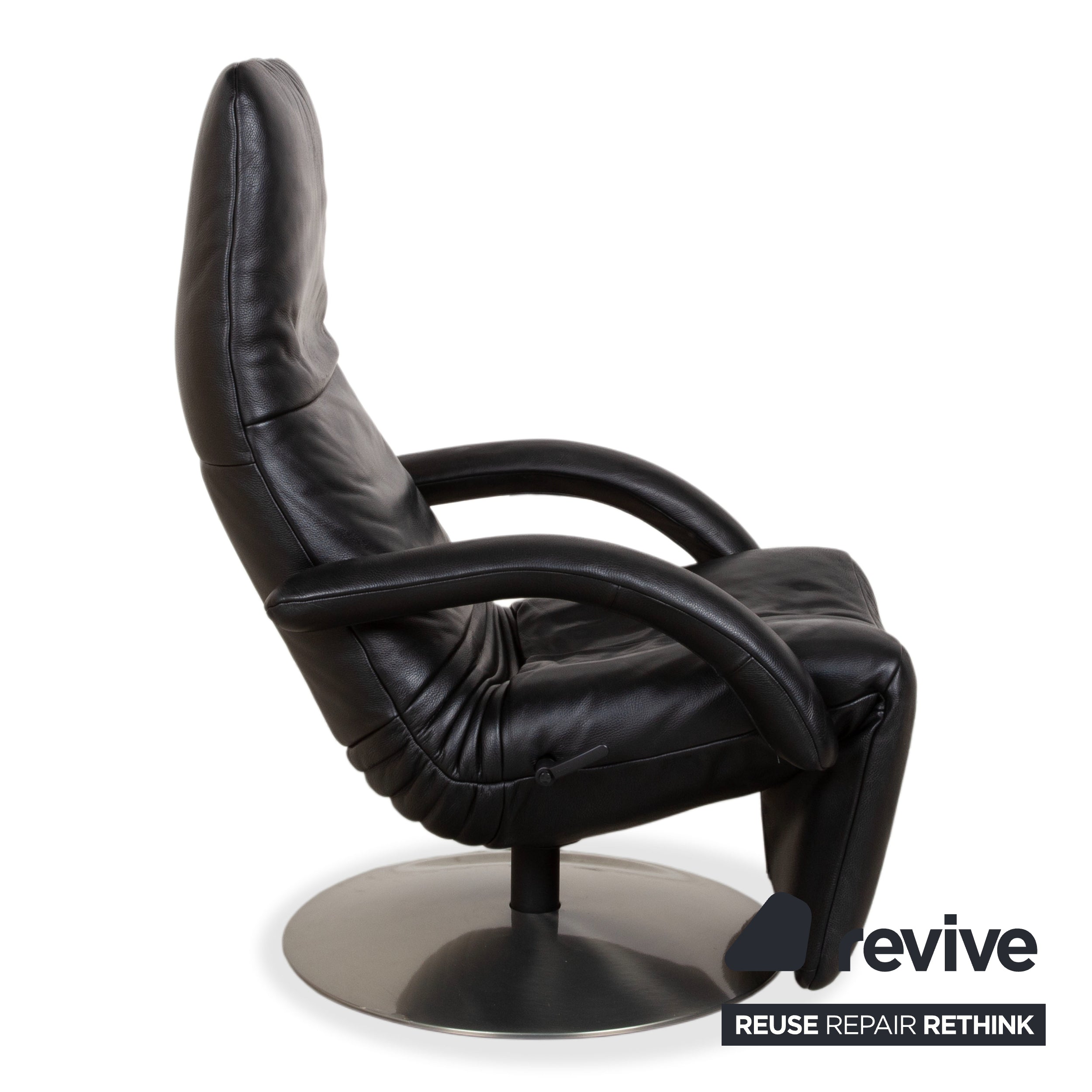 Jori Yoga Leder Sessel Schwarz manuelle Funktion