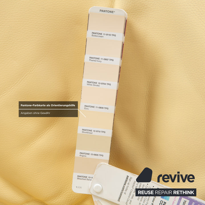 Jori Yoga Mono Move Leder Sessel Creme manuelle Funktion