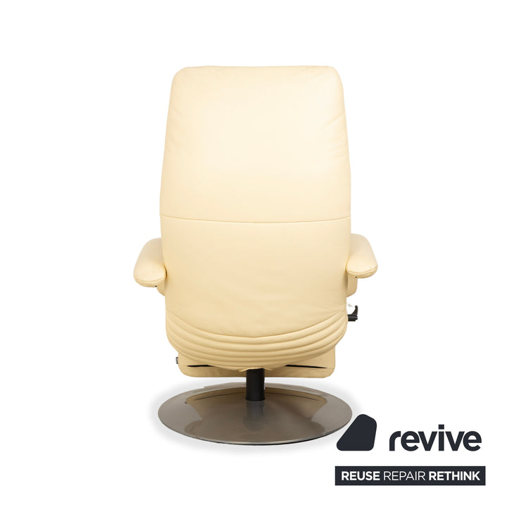 Jori Yoga Mono Move Leder Sessel Creme manuelle Funktion