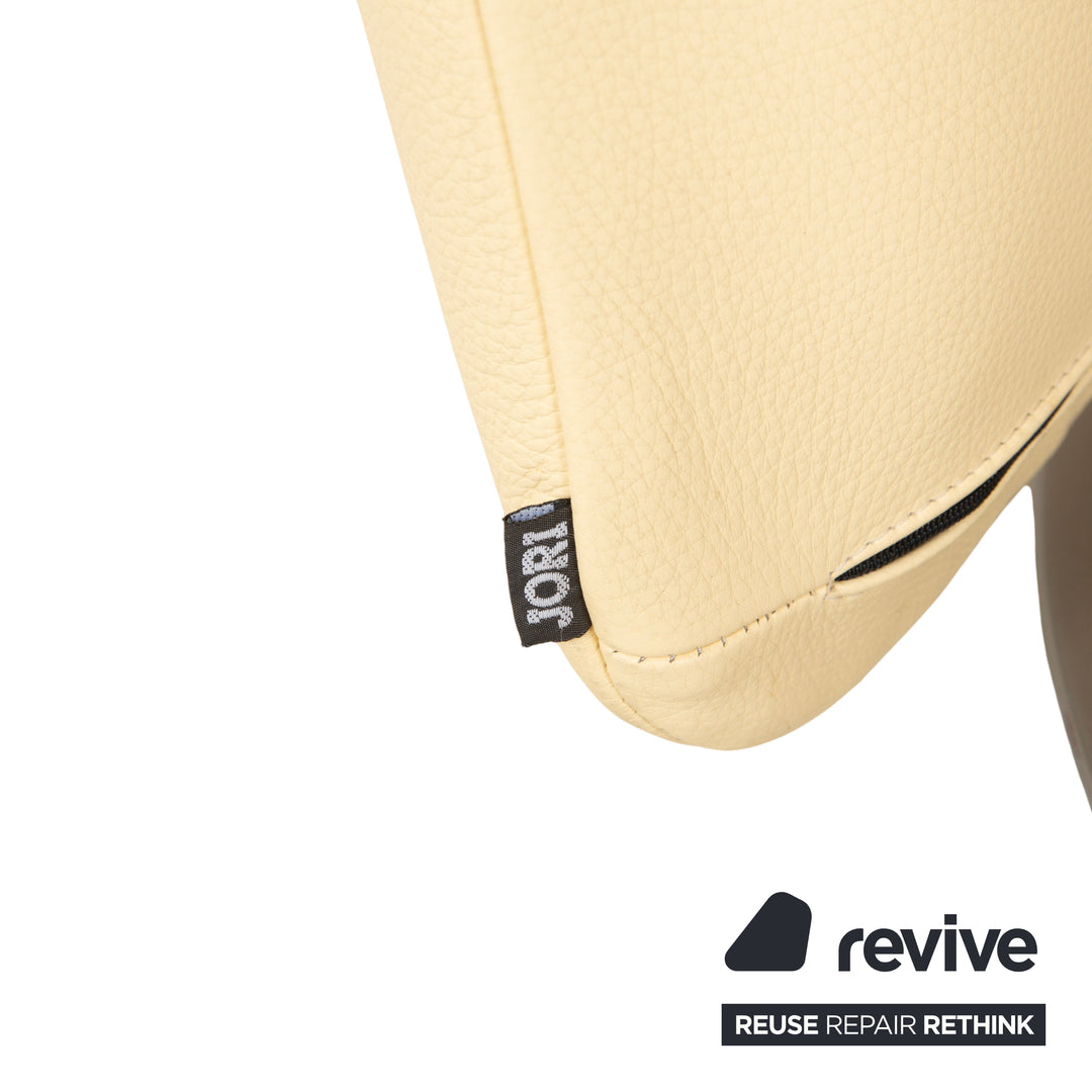 Jori Yoga Mono Move Leder Sessel Creme manuelle Funktion