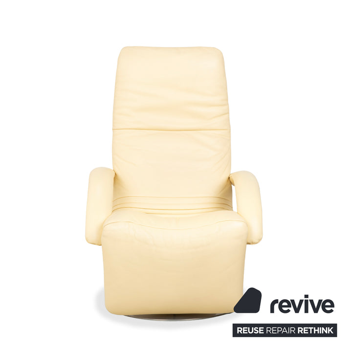 Jori Yoga Mono Move Leder Sessel Creme manuelle Funktion