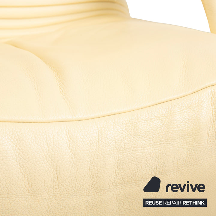 Jori Yoga Mono Move Leder Sessel Creme manuelle Funktion