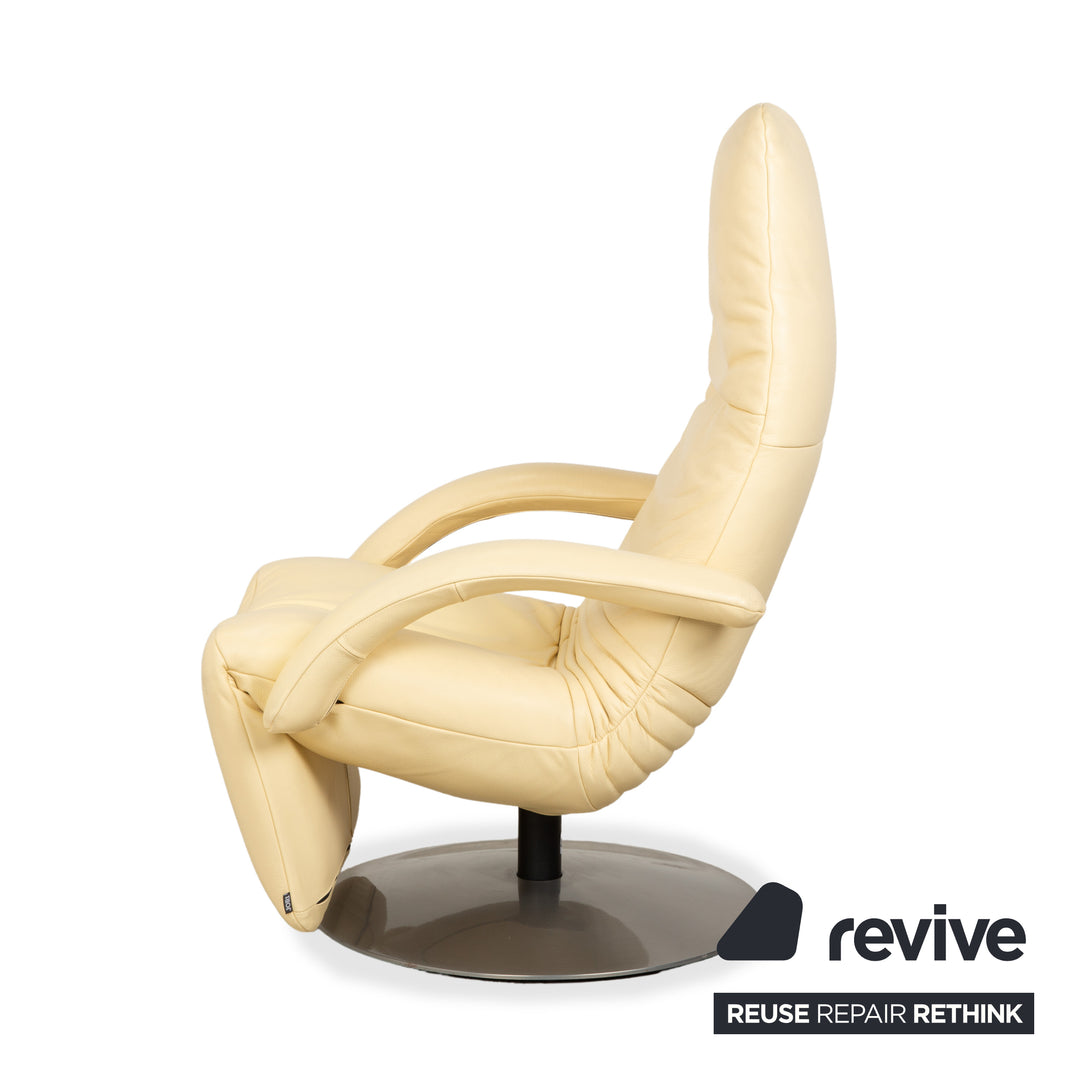 Jori Yoga Mono Move Leder Sessel Creme manuelle Funktion