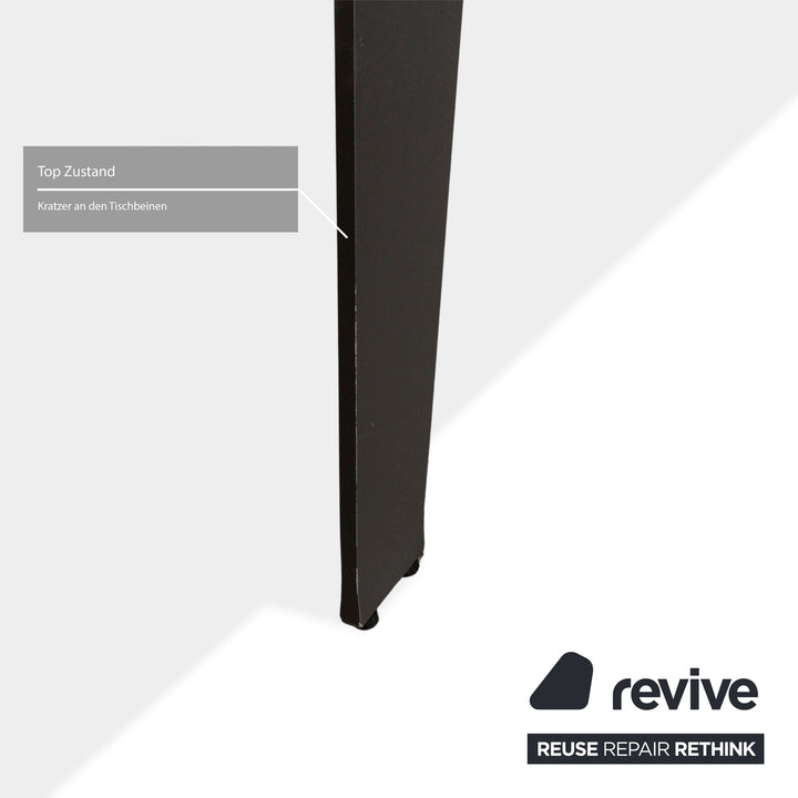 KARE Amsterdam glass/ceramic dining table grey brown extendable 160-242 x 78 x 90 cm