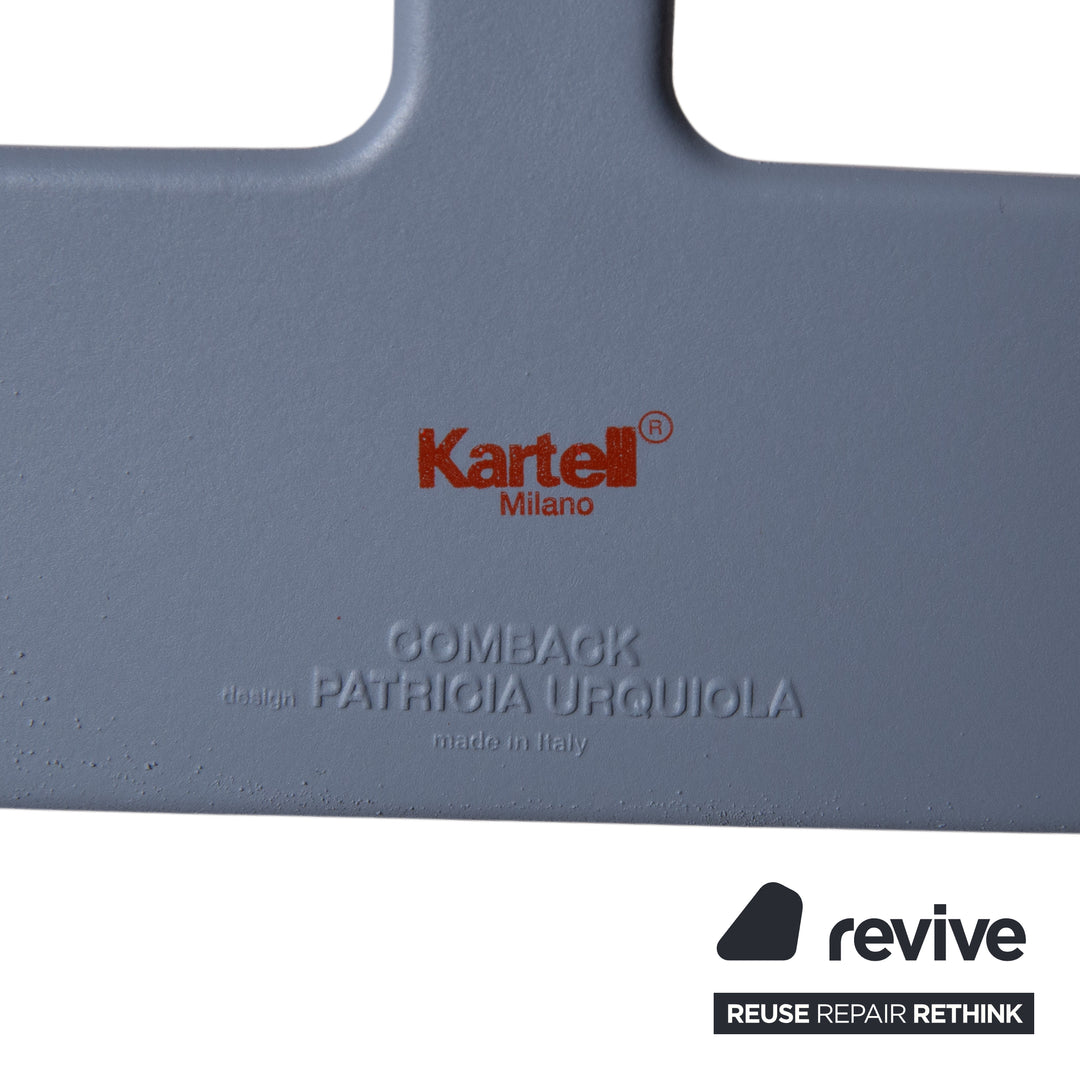 Kartell Comback Rocking Chair Wood Plastic Blue Patricia Urquiola