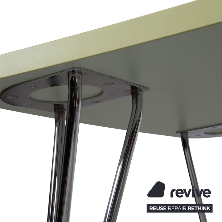 Kartell Max Holz Schreibtisch Weiß Rollen Home Office 159 x 80 cm