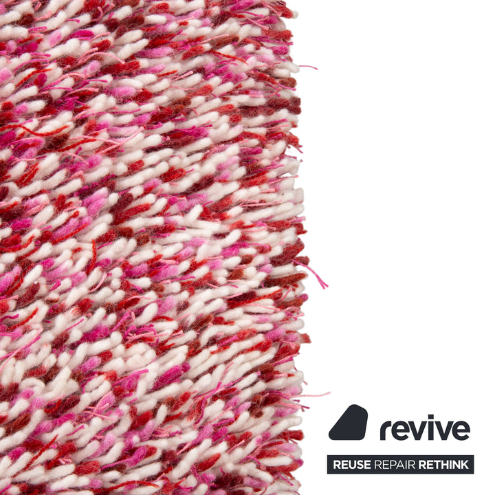 Kasthall Wolle Teppich Rot Pink Weiß by Gunilla Lauerhem-Ullberg 200 x 200 cm