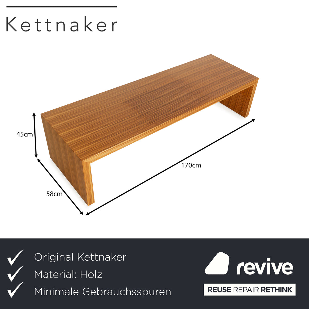 Buffet en bois Kettnacker buffet bas marron meuble TV