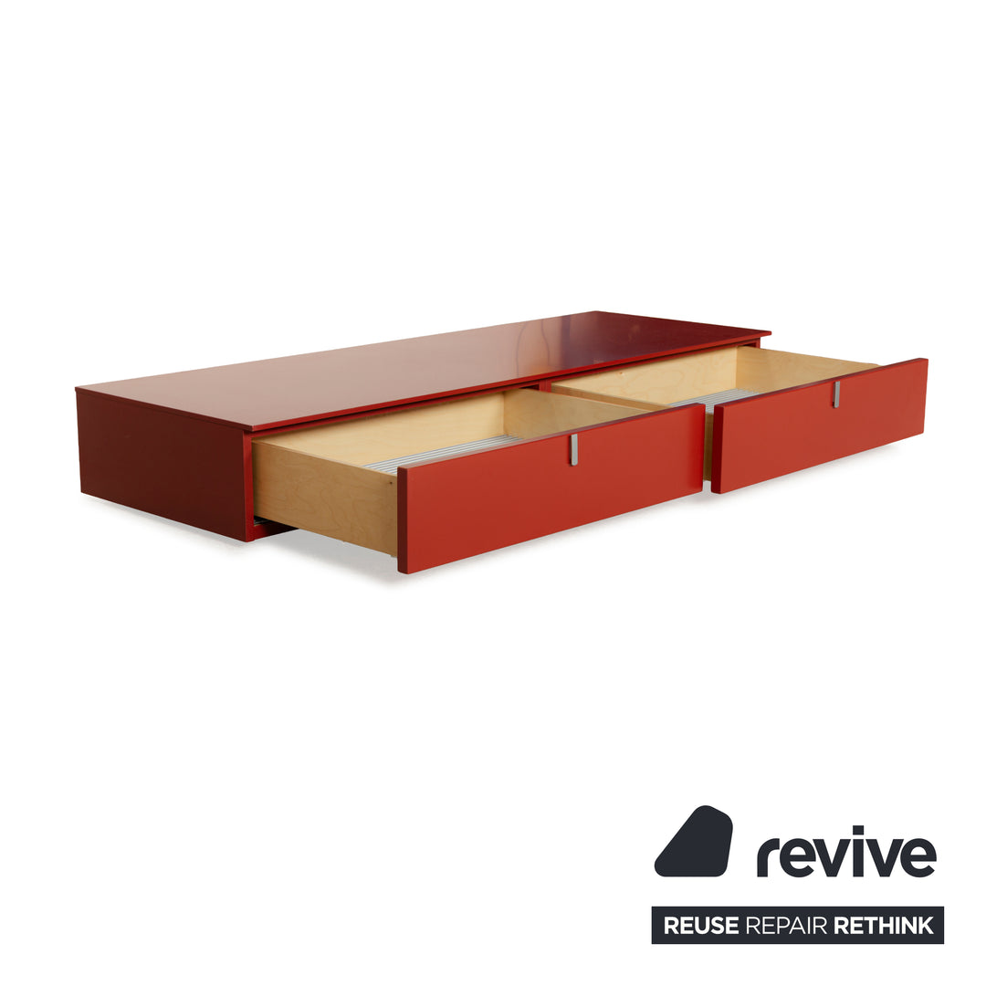 Kettnacker wooden sideboard red lowboard