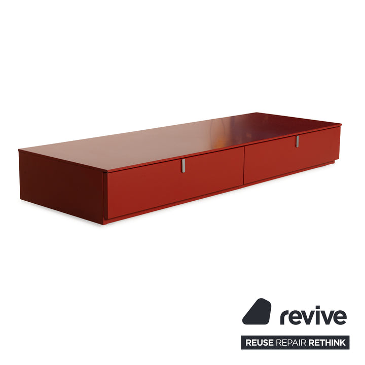 Kettnacker wooden sideboard red lowboard