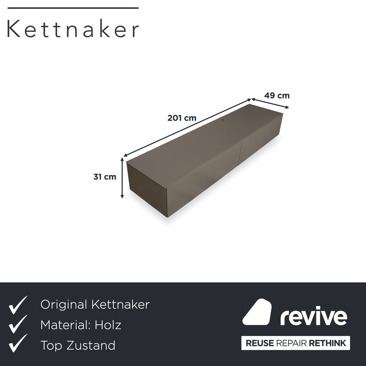 Kettnaker Alea Sideboard Holz Lack matt Quarz