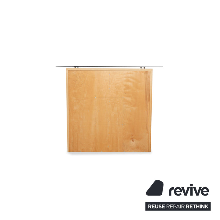 Kettnaker wooden sideboard brown black highboard glass stone