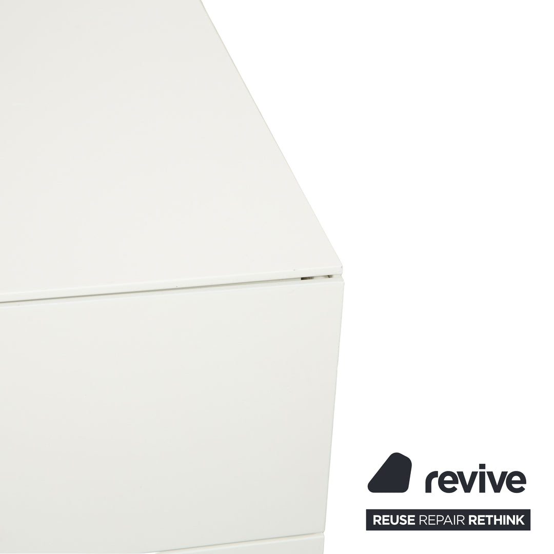 Buffet en bois Kettnaker blanc crème avec compartiments et tiroirs