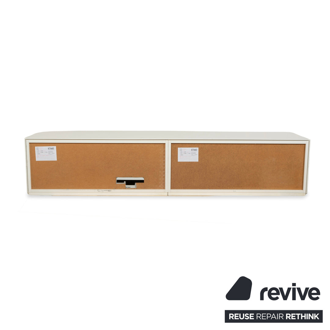 Kettnaker Holz Sideboard Creme Weiß Barfach Schubladen